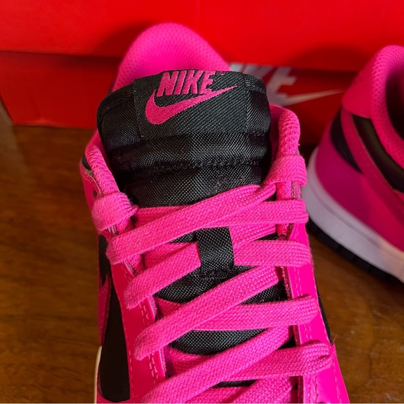 NIKE Women’s Dunk Low Fierce Pink Sneakers - Picture 5 of 10